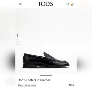 Women's men's Tod's Italian leather loafers masc men's 7.5 women's 10 11
